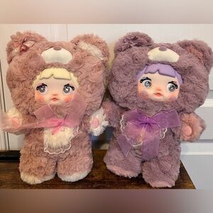 Nommi Goodnight Bear pink and purple
